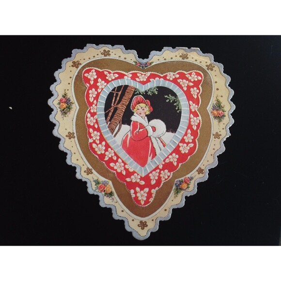 Lot 5 Antique‎ Valentine Cards Ernest Nister Whitney Postcard Ephemera 1907 1918 - Picture 6 of 16